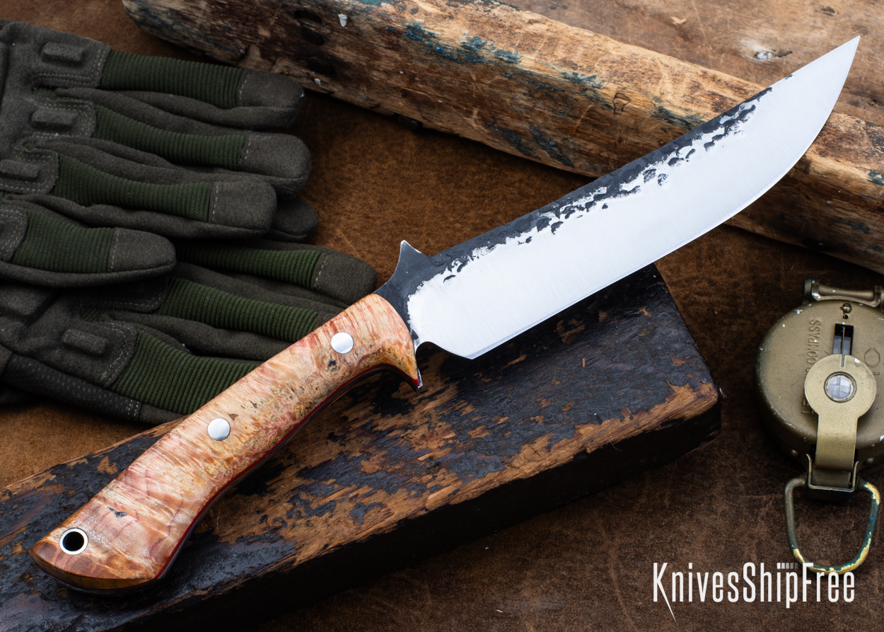 Double Dyed Box Elder Burl - Red Liners - LH24HI147 (Back)