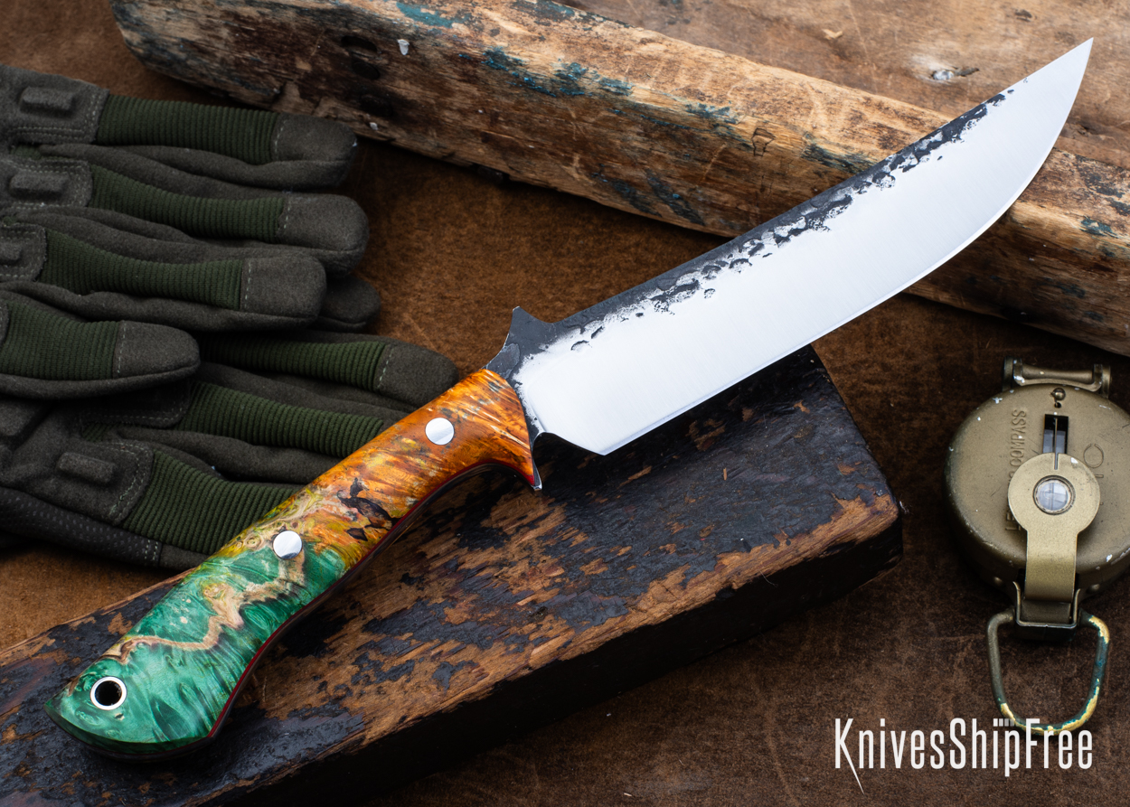 Double Dyed Box Elder Burl - Red Liners - LH24HI148 (Back)