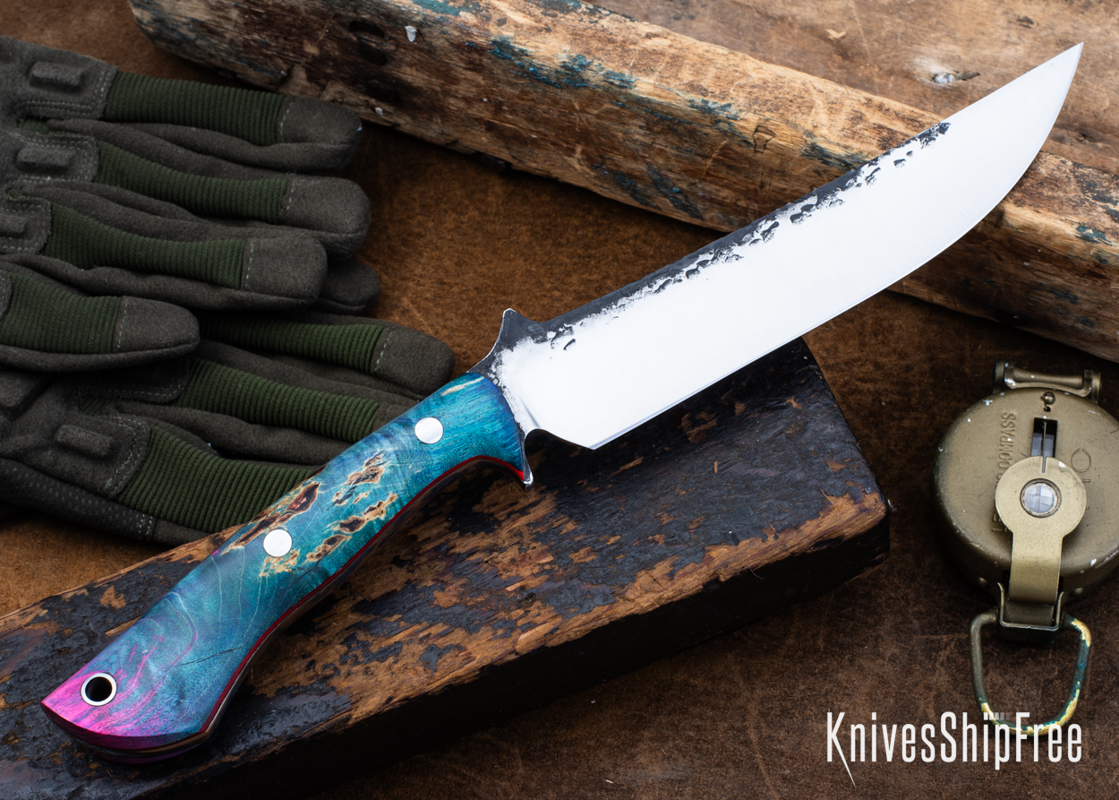 Double Dyed Box Elder Burl - Red Liners - LH24HI149 (Back)