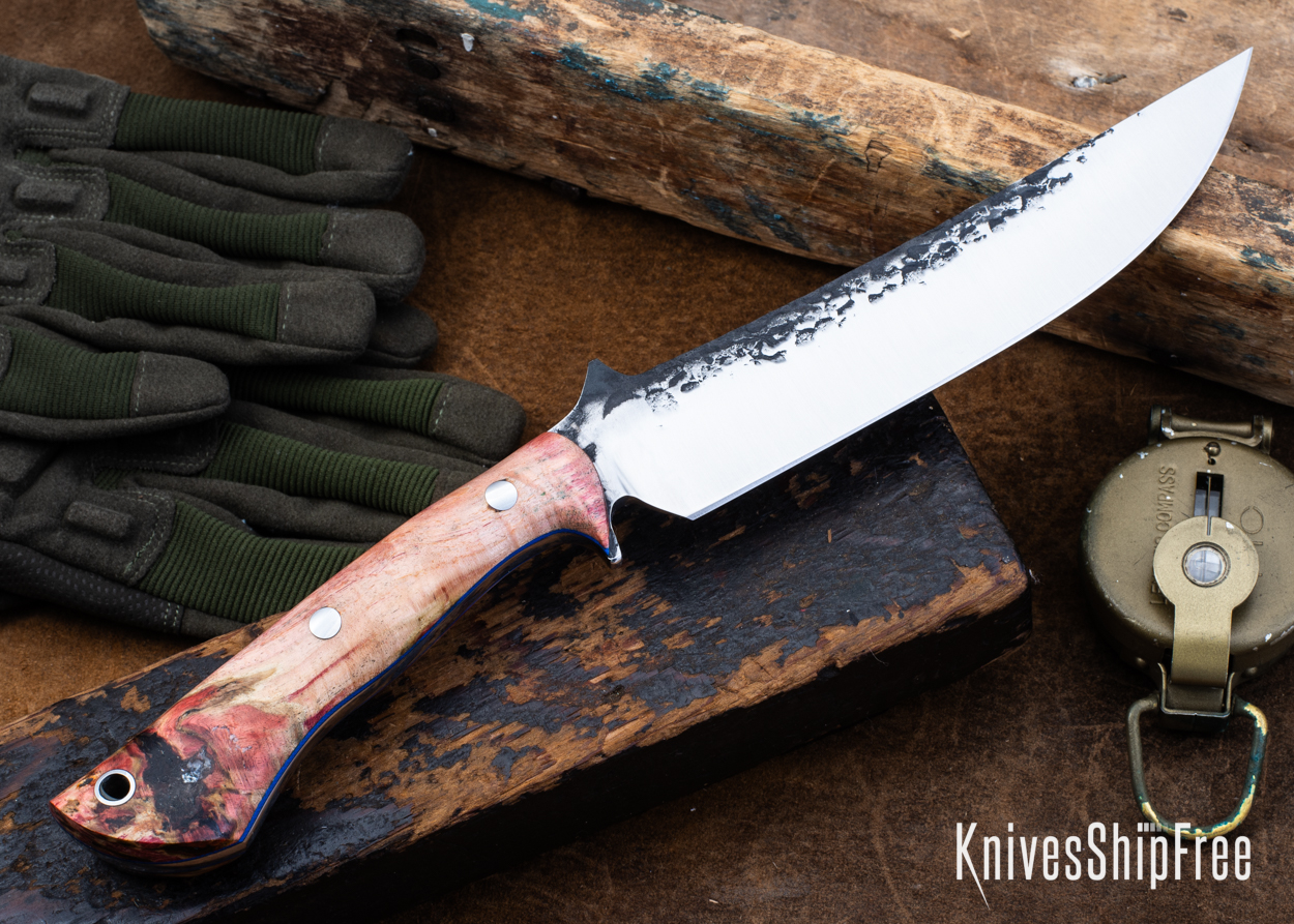 Double Dyed Box Elder Burl - Blue Liners - LH24HI151 (Back)