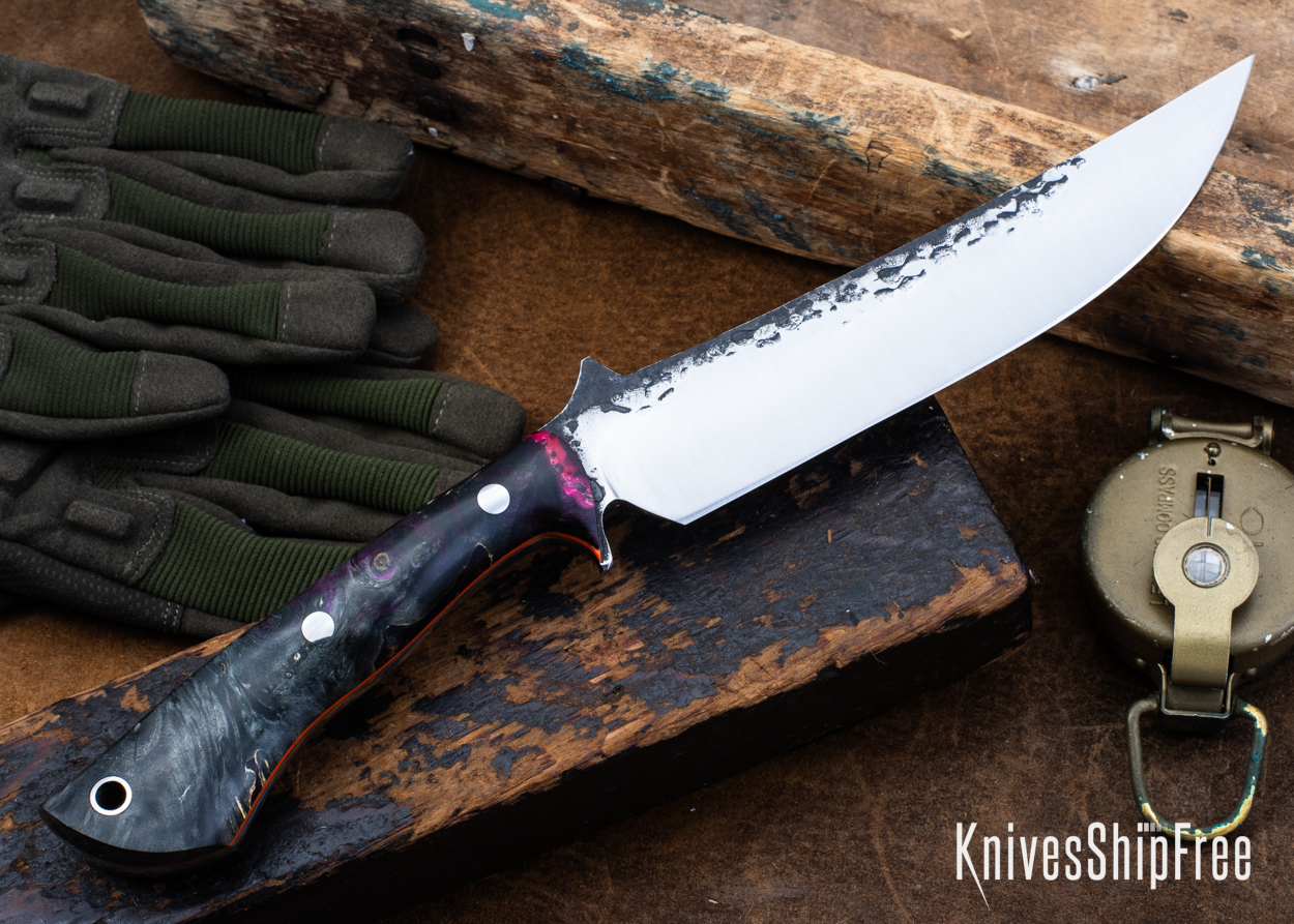 Double Dyed Box Elder Burl - Orange Liners - LH24HI157 (Back)