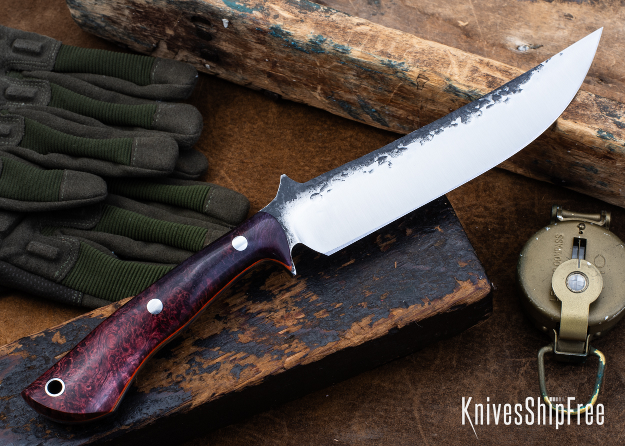 Double Dyed Box Elder Burl - Orange Liners - LH24HI160 (Back)