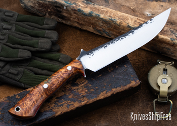 Double Dyed Box Elder Burl - Red Liners - LH24HI146 (Back)