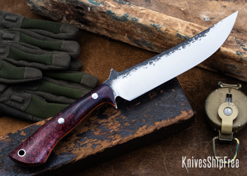 Double Dyed Box Elder Burl - Orange Liners - LH24HI160 (Back)