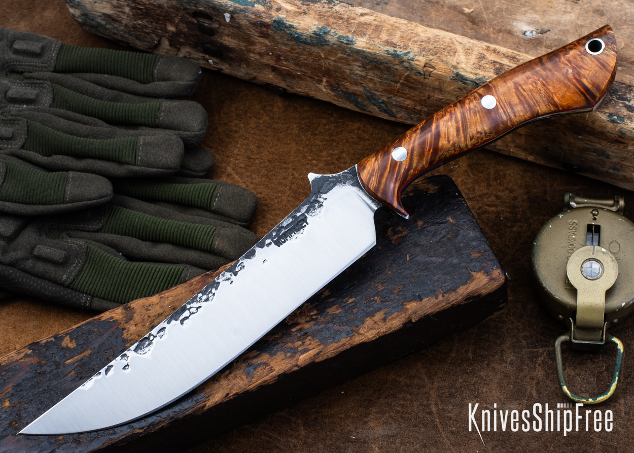 Double Dyed Box Elder Burl - Red Liners - LH24HI146 (Front)