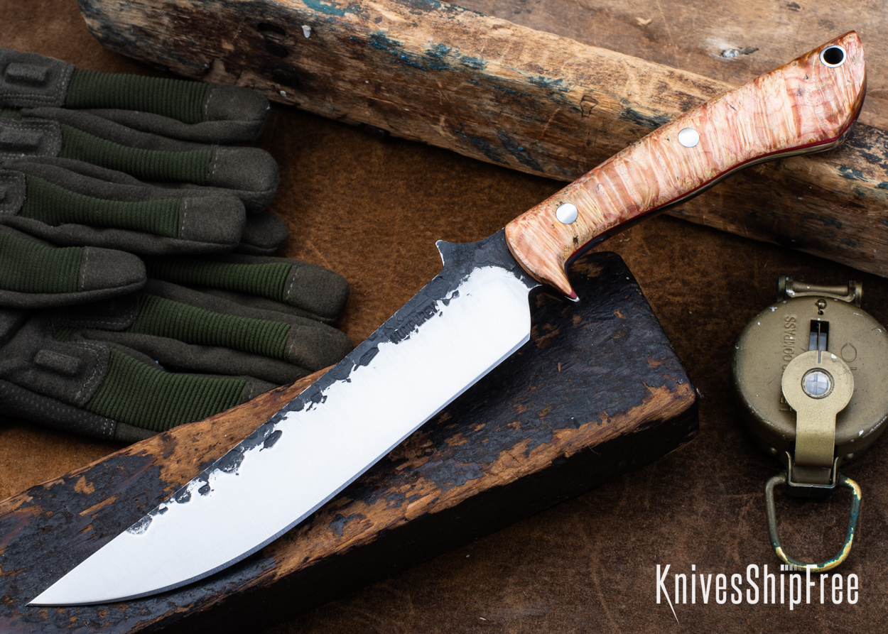 Double Dyed Box Elder Burl - Red Liners - LH24HI147 (Front)