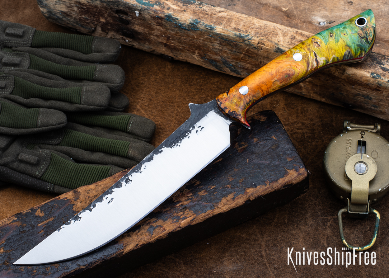 Double Dyed Box Elder Burl - Red Liners - LH24HI148 (Front)