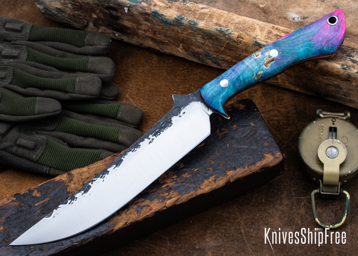 Double Dyed Box Elder Burl - Red Liners - LH24HI149 (Front)