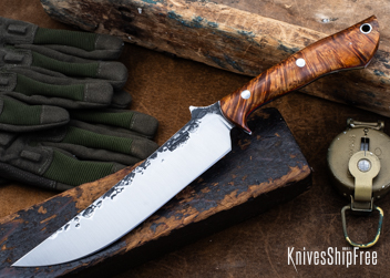 Double Dyed Box Elder Burl - Red Liners - LH24HI146 (Front)