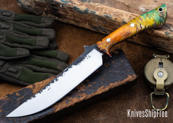 Double Dyed Box Elder Burl - Red Liners - LH24HI148 (Front)