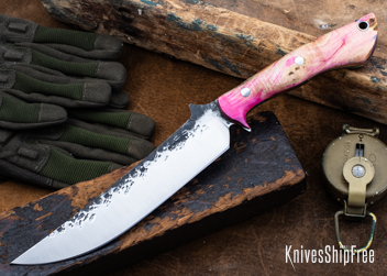 Double Dyed Box Elder Burl - Orange Liners - LH24HI158 (Front)