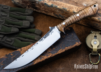 Dark Curly Maple - Black Liners - LH24HI072 (Front)