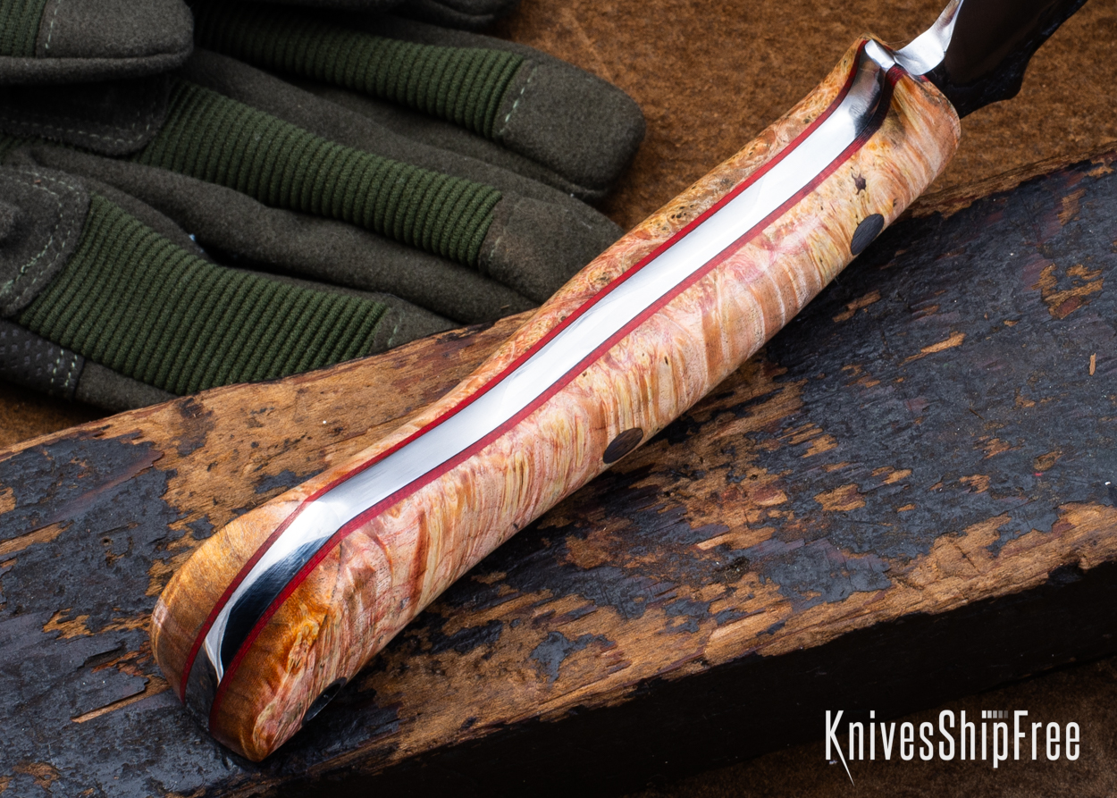 Double Dyed Box Elder Burl - Red Liners - LH24HI147 (Liners)