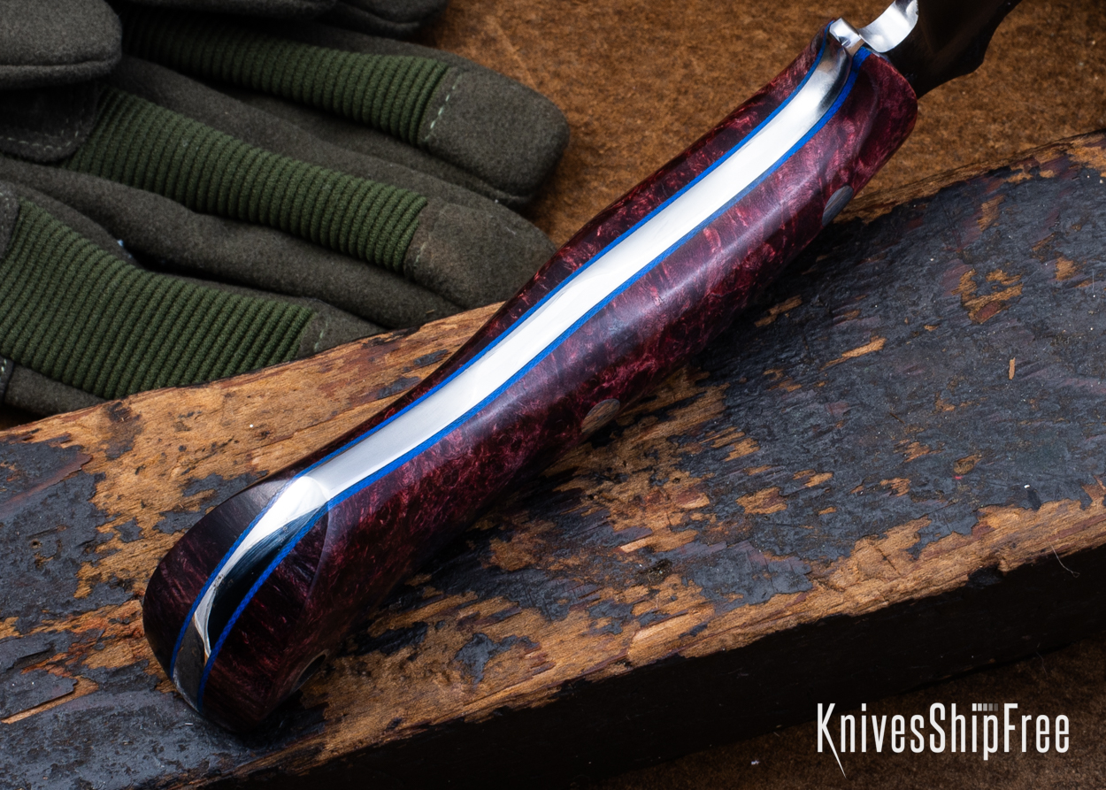 Double Dyed Box Elder Burl - Blue Liners - LH24HI150 (Liners)