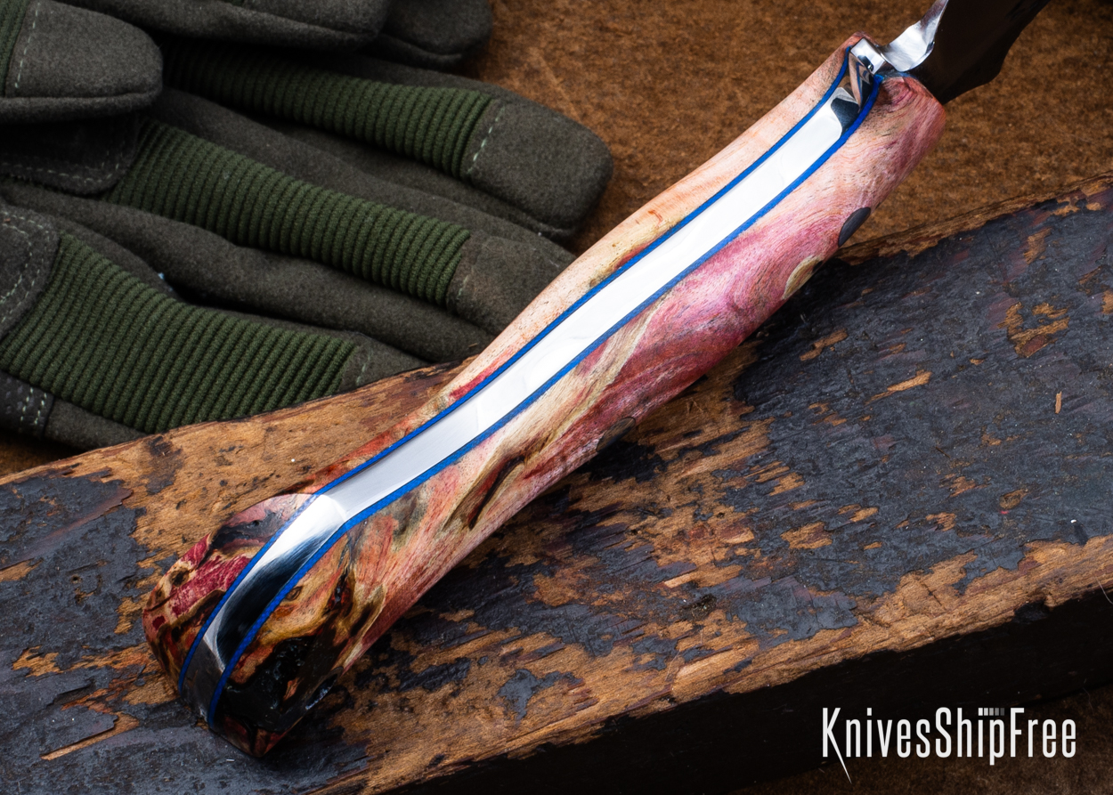 Double Dyed Box Elder Burl - Blue Liners - LH24HI151 (Liners)