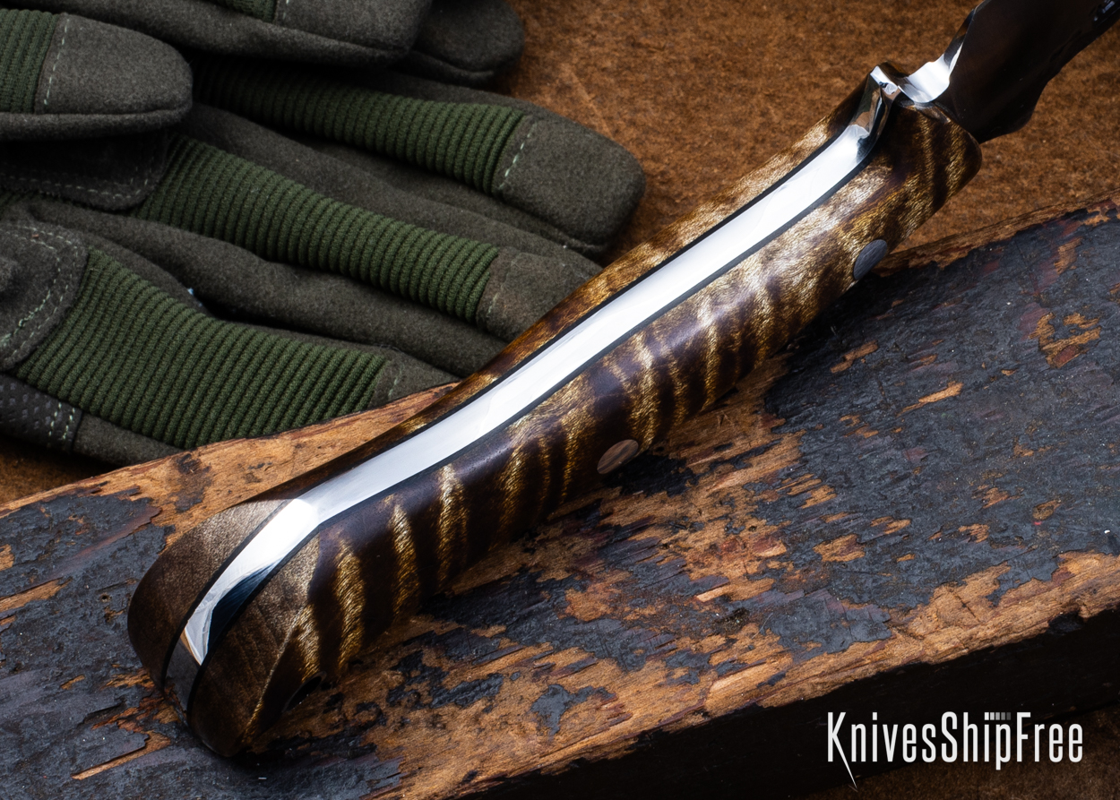 Dark Curly Maple - Black Liners - LH24HI082 (Liners)