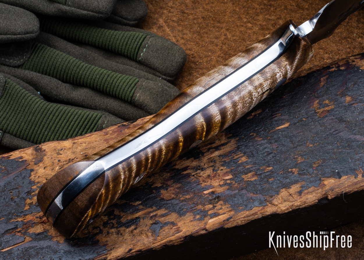 Dark Curly Maple - Black Liners - LH24HI084 (Liners)