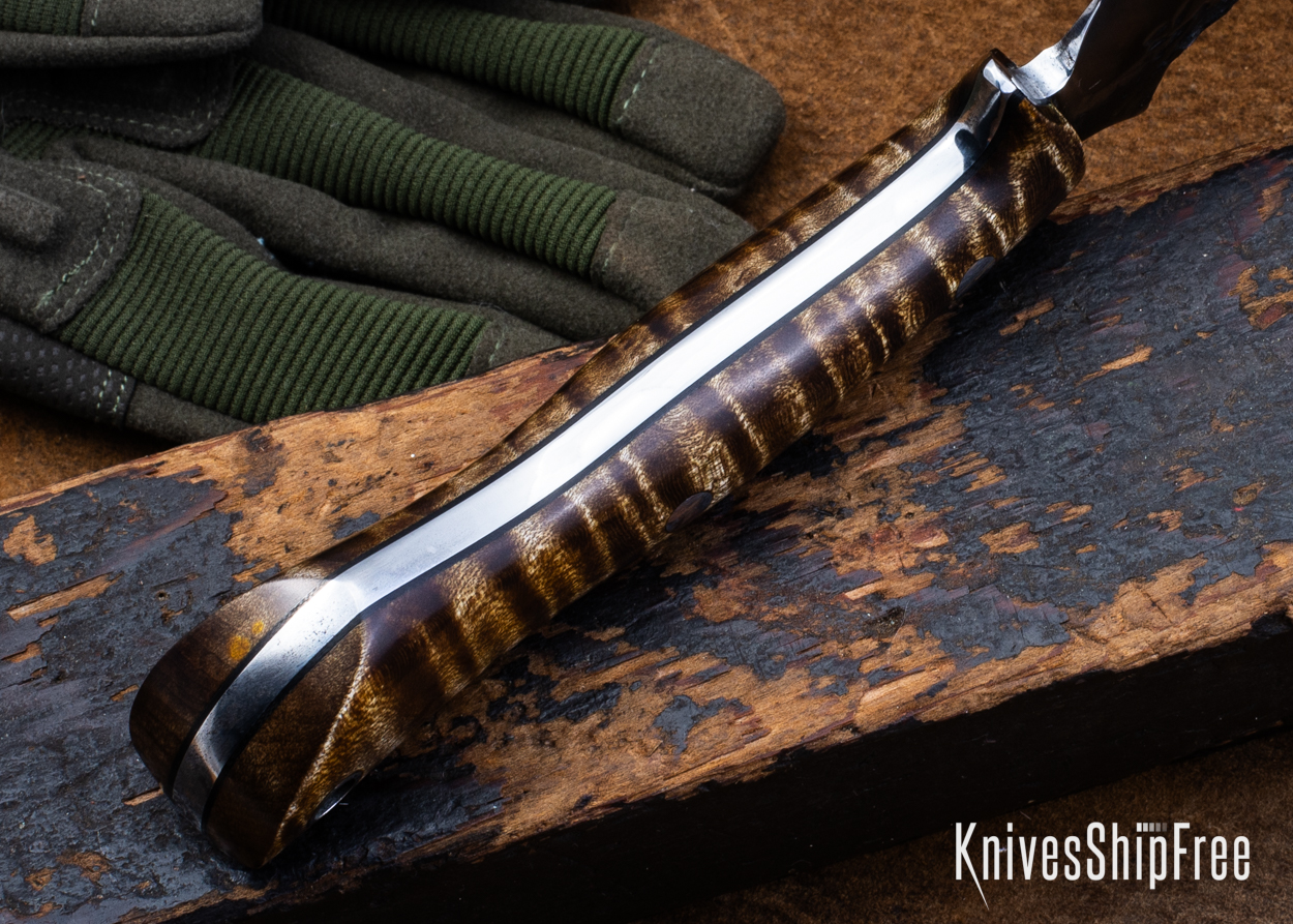 Dark Curly Maple - Black Liners - LH24HI085 (Liners)