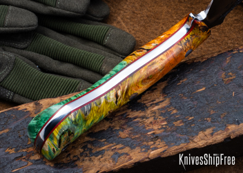 Double Dyed Box Elder Burl - Red Liners - LH24HI148 (Liners)