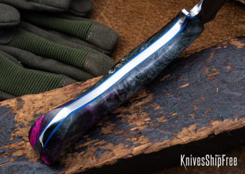 Double Dyed Box Elder Burl - Blue Liners - LH24HI153 (Liners)