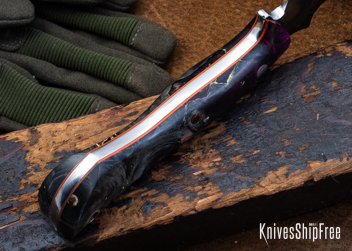 Double Dyed Box Elder Burl - Orange Liners - LH24HI157 (Liners)