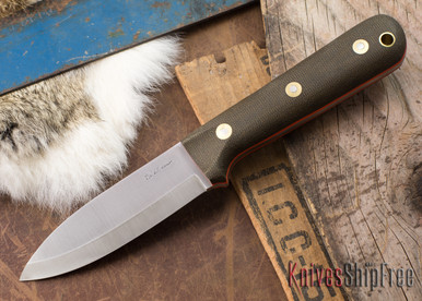 L.T. Wright Knives: Genesis - Scandi Grind - 3V Steel - Green