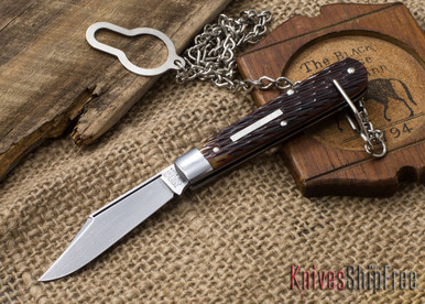 Great Eastern Cutlery: #15 TC Barlow - Chestnut Peach Seed Jigged