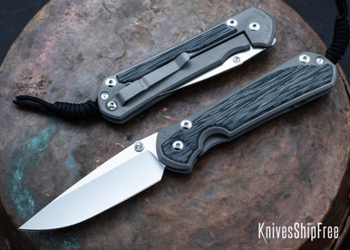 Chris Reeve Knives: Large Sebenza 31 - Black Canvas Micarta Inlay