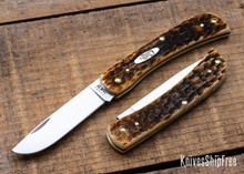 Case Knives: Sod Buster Jr. - Amber Peach Seed Jig Bone - 00245