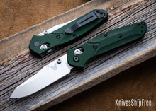 Benchmade Knives: 945 Mini Osborne - Green Aluminum - CPM-S30V