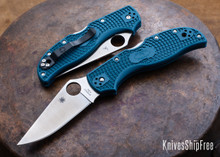 Spyderco: Stretch 2 Lightweight - Blue FRN - K390 - Straight Spine - C90FP2K390