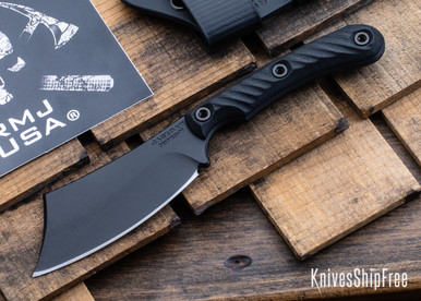 RMJ Tactical: Jackdaw - EDC Cleaver - Nitro-V - Tungsten Cerakote