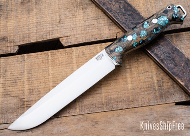 Bark River Knives: Bravo 2 - Gunmetal Cholla Cactus with Turquoise