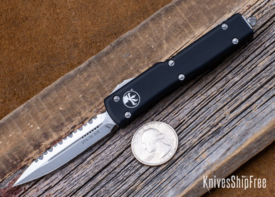 Microtech: UTX-70 - Auto OTF - Double Edge - Stonewashed Full