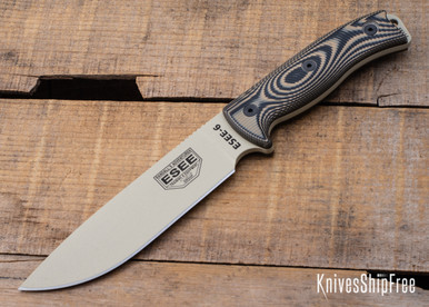⭐︎meri0005⭐︎ ESEE Model 6 Desert Tan Blade 3D Coyote-Black G10 survival knife