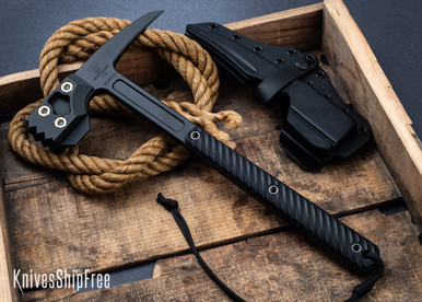 RMJ Tactical: Cuddles - 80CrV2 Hammer - Black G-10 - Graphite Black