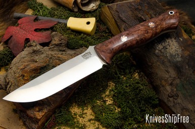 Bark River Knives: Bravo 1.25 LT - CPM 3V - Chocolate Maple Burl