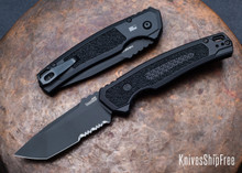 Kershaw Knives: Launch 16 Auto - Black Anodized Aluminum - Trac-Tec Handle Insert - CPM-M4 - Black Cerakote