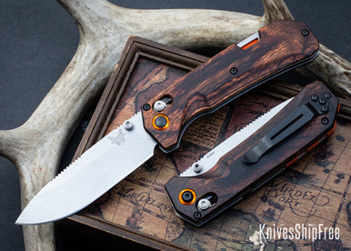 Benchmade Knives: 15062 Grizzly Creek - Stabilized Wood - CPM-S30V
