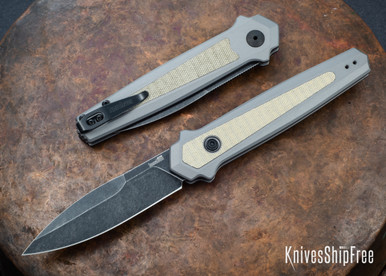 Launch 15 - Gray Aluminum - Canvas Micarta Inlays - CPM-MagnaCut