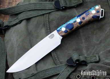 Bark River Knives: Fox River II LT - CPM 3V - Blue Cholla Cactus 