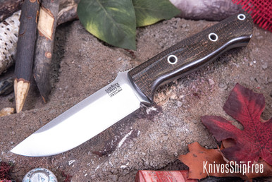 Bark River Knives: Bravo 1 - CPM CruWear - OD Green Burlap 