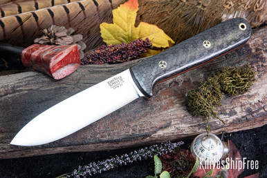 Bark River Knives: Kephart 4 - CPM 3V - Black Carbon Fiber