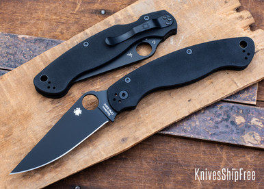 Spyderco: Military 2 - Black G-10 - CPM-S30V - Black DLC