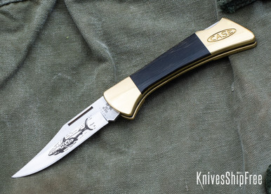 Case Knives: Mako - Staminawood - Leather Sheath - 00169