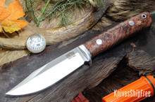 Bark River Knives: Hildi - CPM-CruWear - Cherry Maple Burl