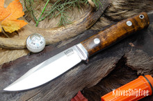 Bark River Knives: Hildi - CPM-CruWear - Dark Curly Maple - Black Liners #1