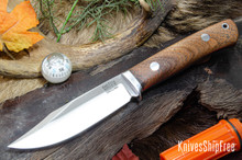 Bark River Knives: Hildi - CPM-CruWear - Mesquite Burl - Red Liners #3