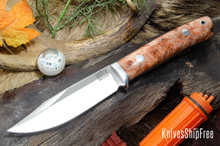 Bark River Knives: Hildi - CPM-CruWear - Salmon Maple Burl