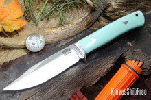 Bark River Knives: Hildi - CPM-CruWear - Sea Blue G-10 - Black Liners